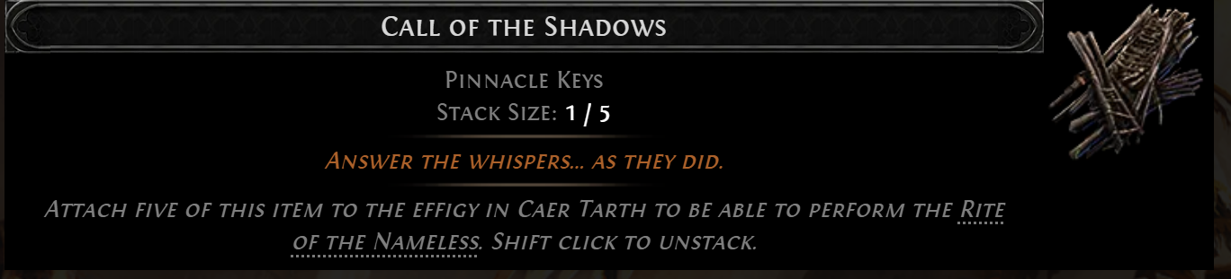 Call of the Shadows Gold Conversion Overview