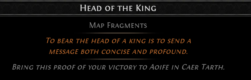 head of the king
