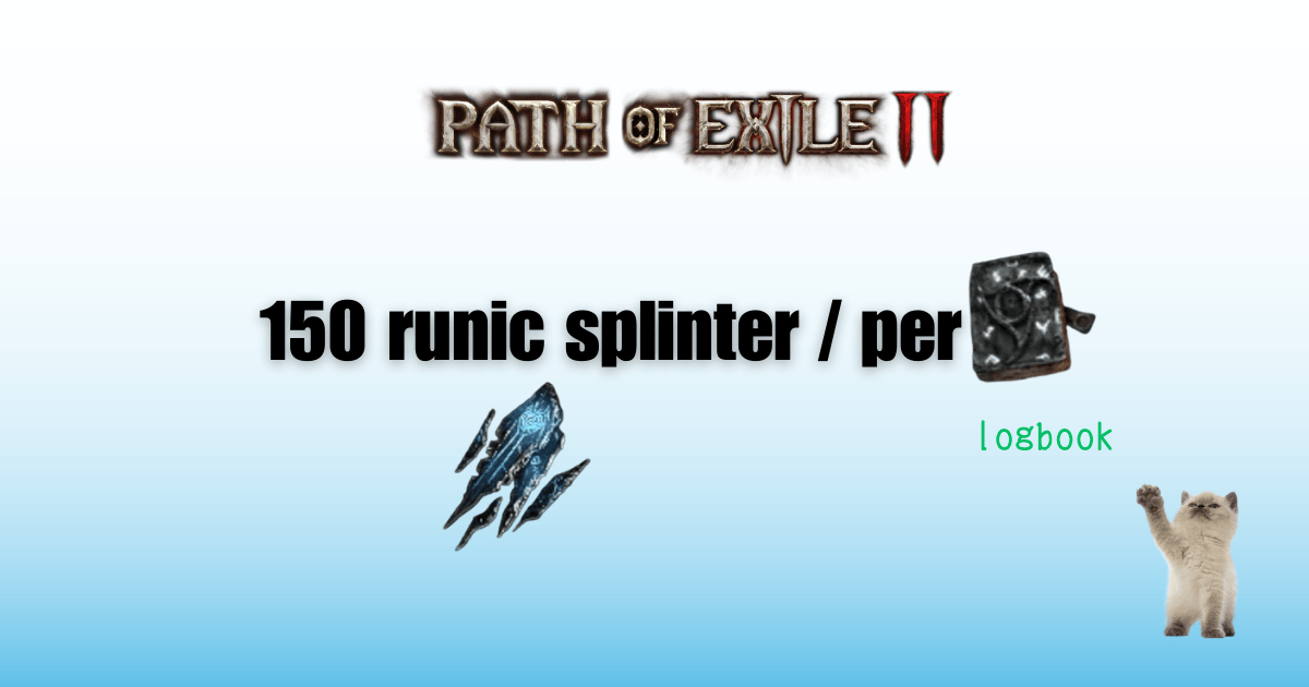 PoE2 Runic Splinter Farming Guide: The Wealth Path to Olroth's Riches