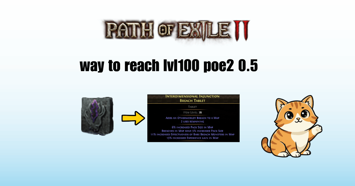 How to Reach Level 100 with T16 Breach Maps in PoE2(0.5.0) Cover Image