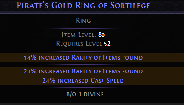 The starting magic Gold Ring base.