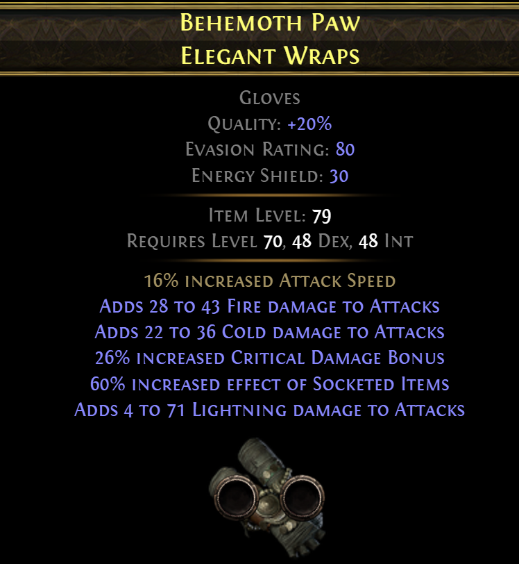 BiS Attack Gloves