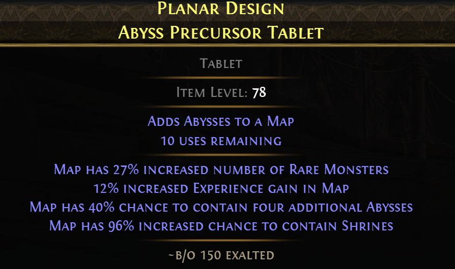 Tablet with extra abyss