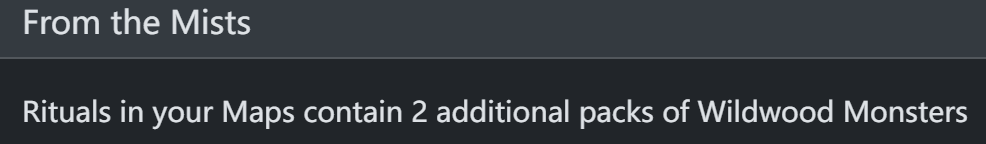 From the Mists Ritual Passive
