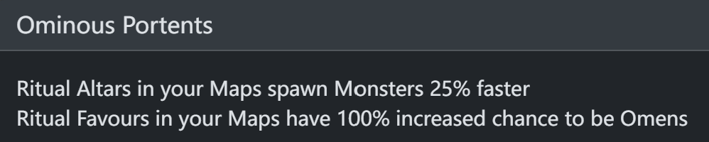 Ominous Portents Ritual Passive